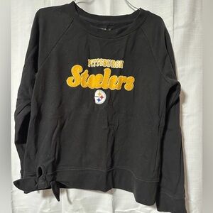 NFL Pittsburgh Steelers pullover crew neck sweatshirt girls youth size 14/16